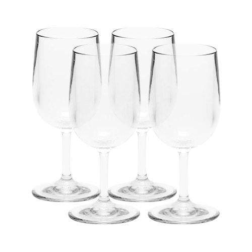 Classic Wine Glasses 4 piece Set 245ml - Shatterproof - Wine Glass