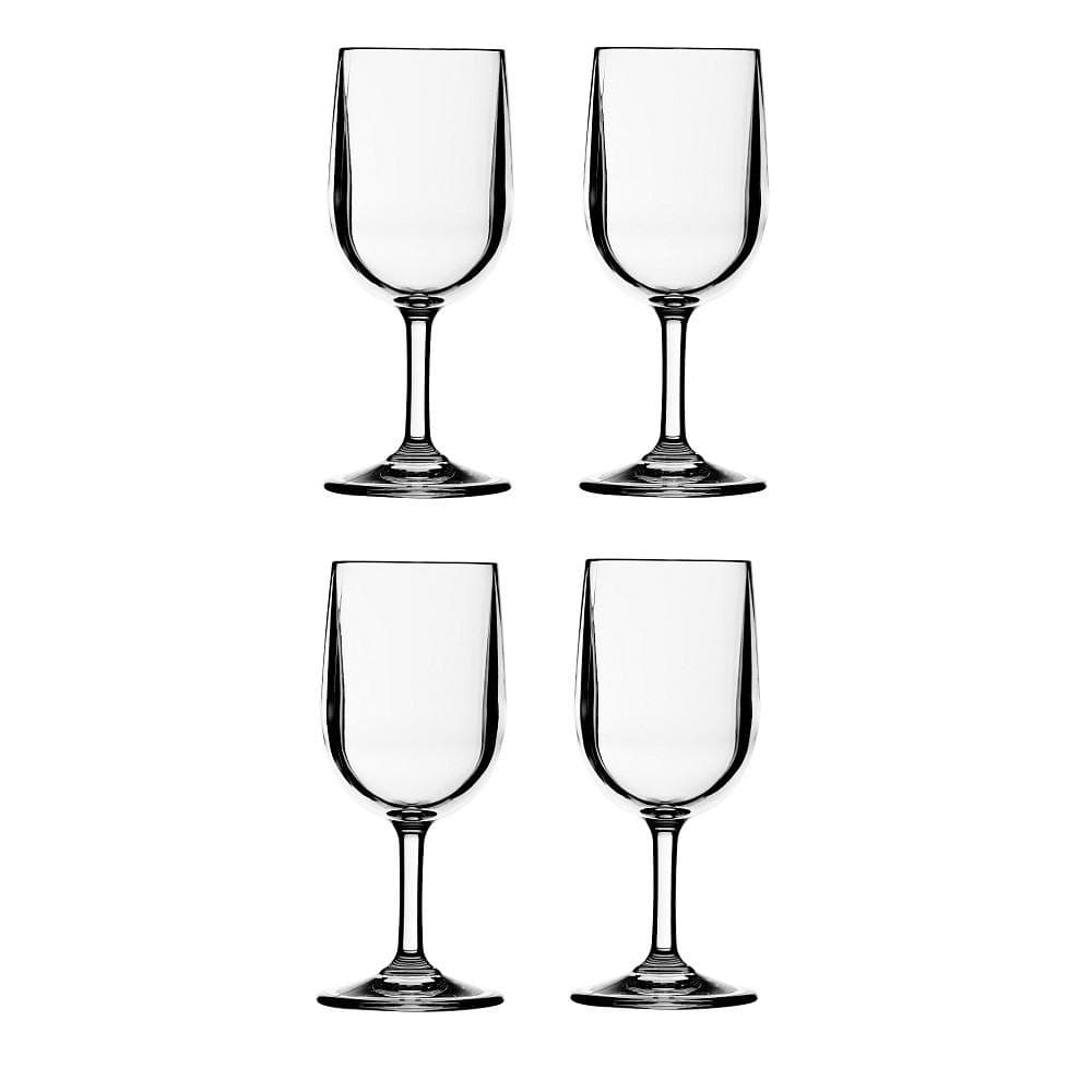 Classic Wine Glasses 4 piece Set 245ml - Shatterproof - Wine Glass