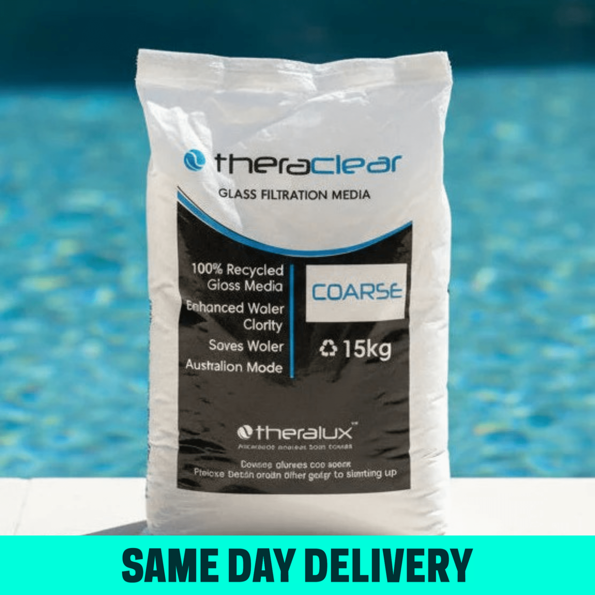 Theraclear Coarse Glass Filter Media 15kg | Same Day Delivery | Loopym