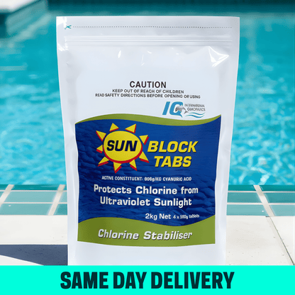 IQ Sunblock Tabs 1kg - Pool Chemicals
