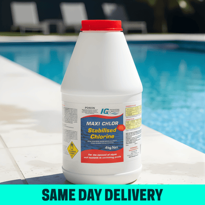 IQ Maxi Chlor Stabilised Granular Chlorine Salt Boost 4kg - Pool Chemicals