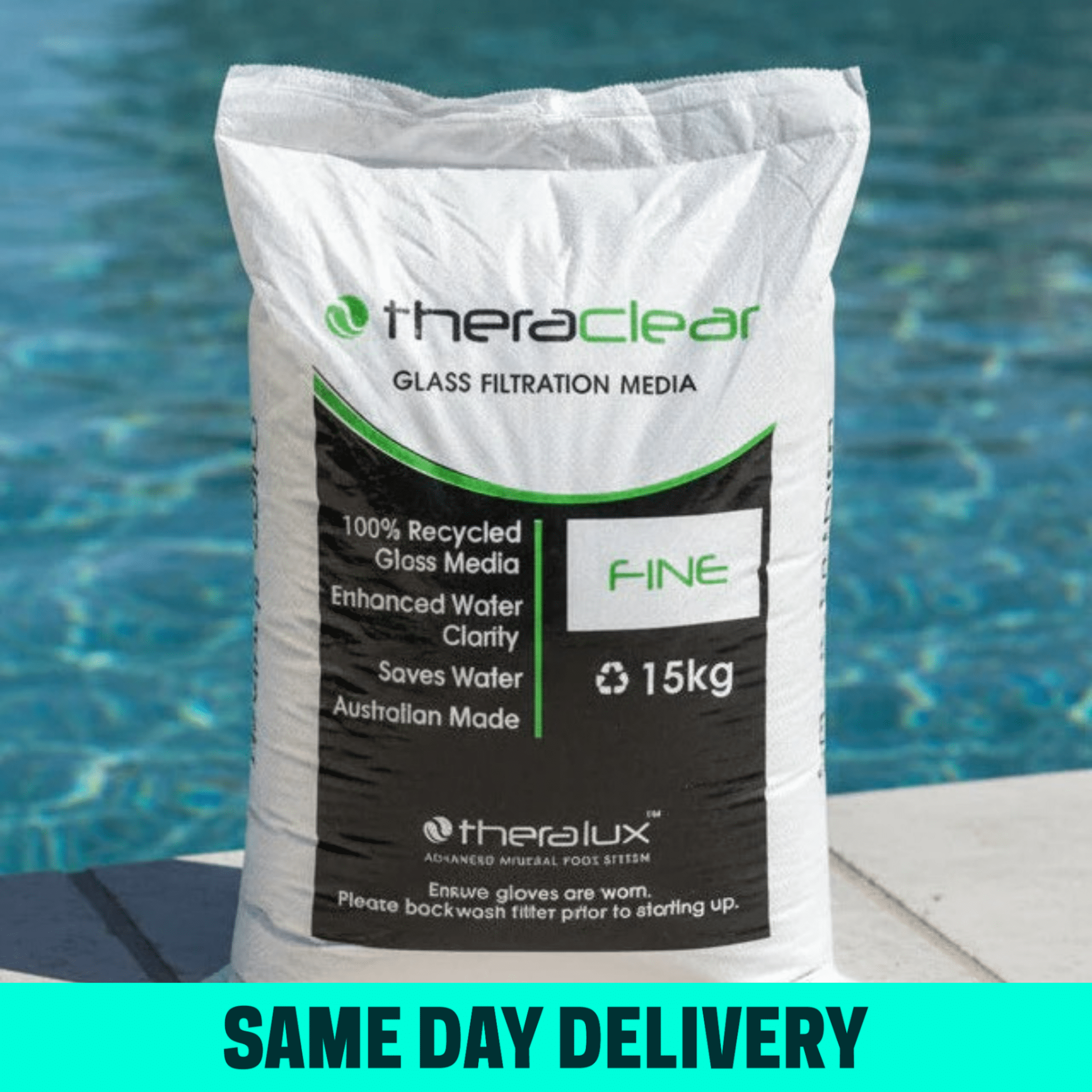 Theraclear Glass Filtration Media Fine 15kg - Filtration Media