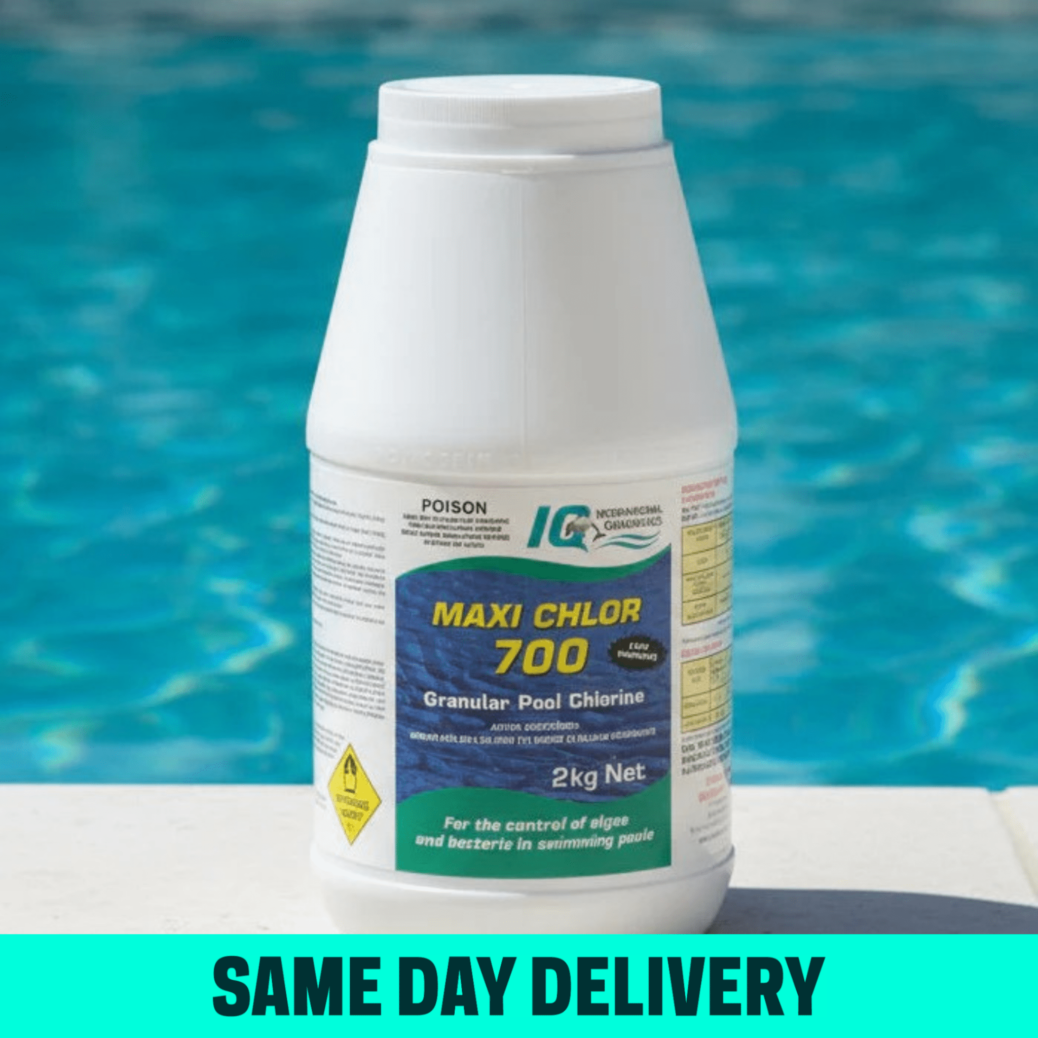 IQ Maxi Chlor 700 Calcium Hypochlorite Granular Pool Chlorine 2kg - Chemicals