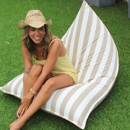 Mooi Living Outdoor Reversible Triangles - Outdoor Bean Bag