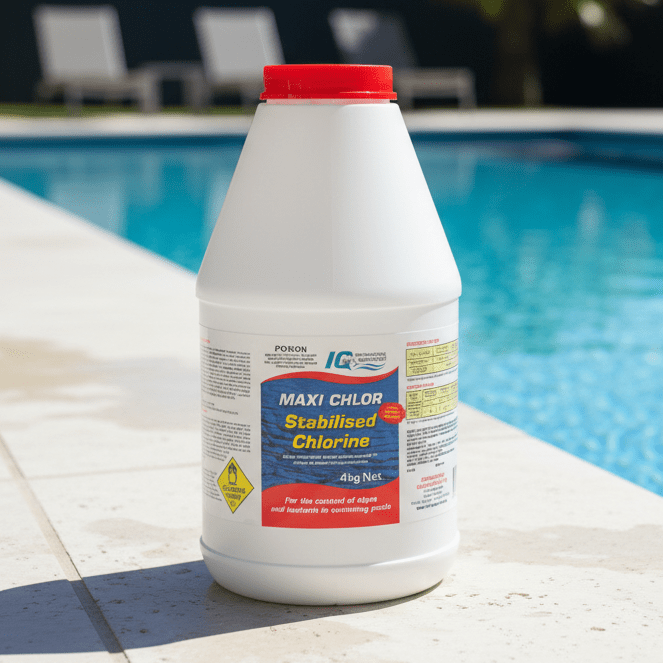 IQ Maxi Chlor Stabilised Granular Chlorine Salt Boost 4kg - Pool Chemicals