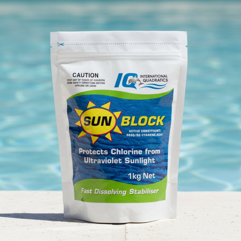 IQ Pool UV Blockout / Sunblock 1kg - Pool Chemicals