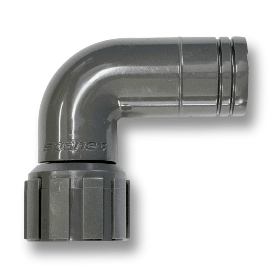 SpaNET Eco Cube HP 90′ Elbow 32mm Union - Spa Spare Parts