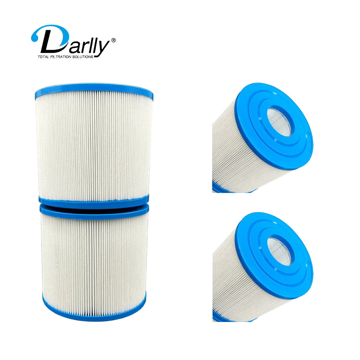 Davey Spa - Quip SQ1000 Replacement Cartridge Filter Element Pair (130 x 143) - Replacement Cartridges