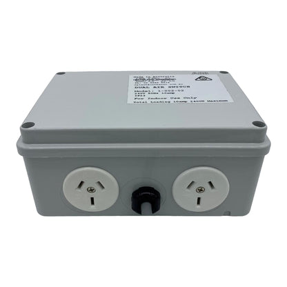 Double Outlet 10amp Air Switch Box - Air Switch Boxes