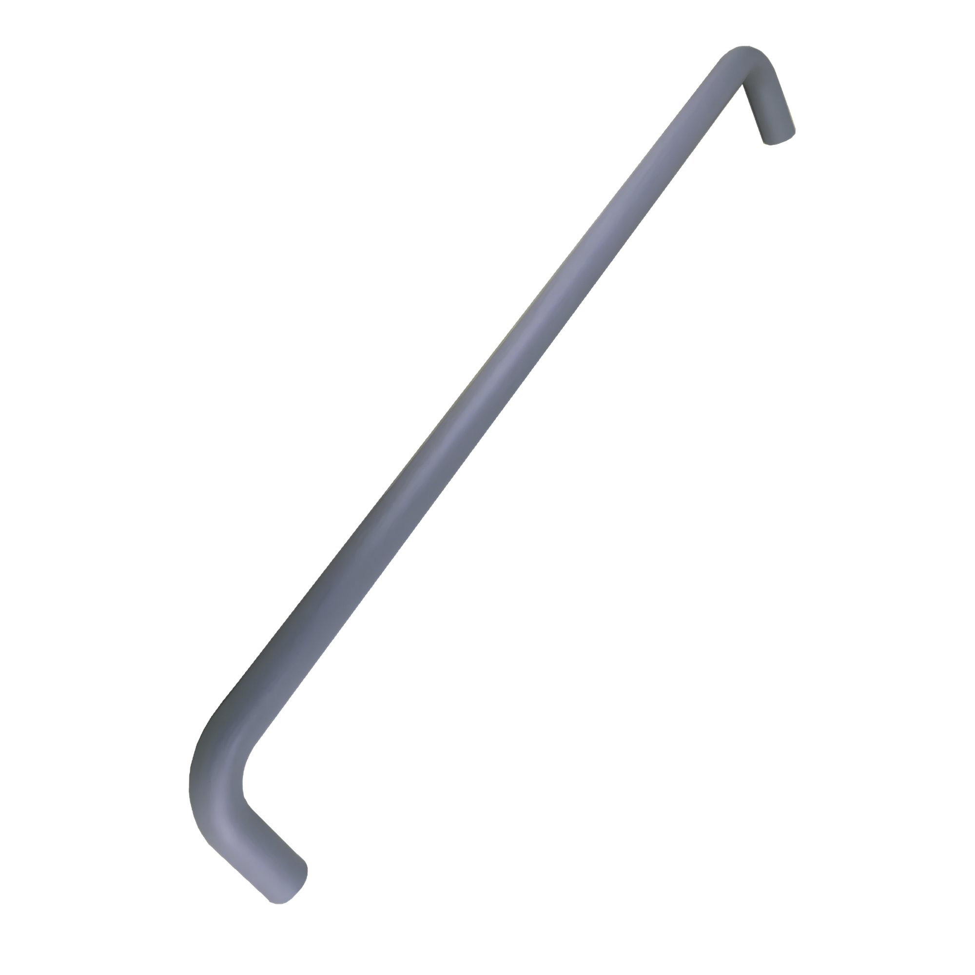 Padded spa handrail on white background