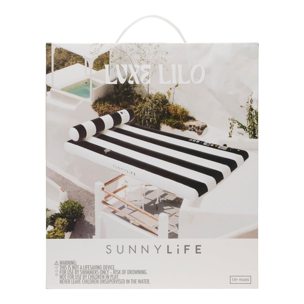 Sunnylife Luxe Lilo - Black - Pool Floats
