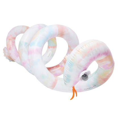 Sunnylife Giant Inflatable Noodle Snake - Tie Dye - Inflatable Games