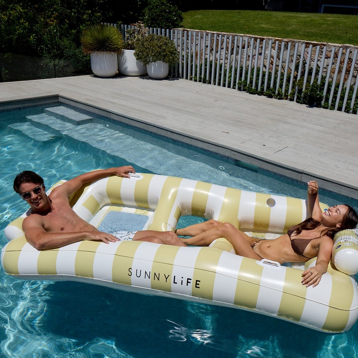 SUNNYLiFE Twin Hammock - Casa Sand Stripe - Pool Floats