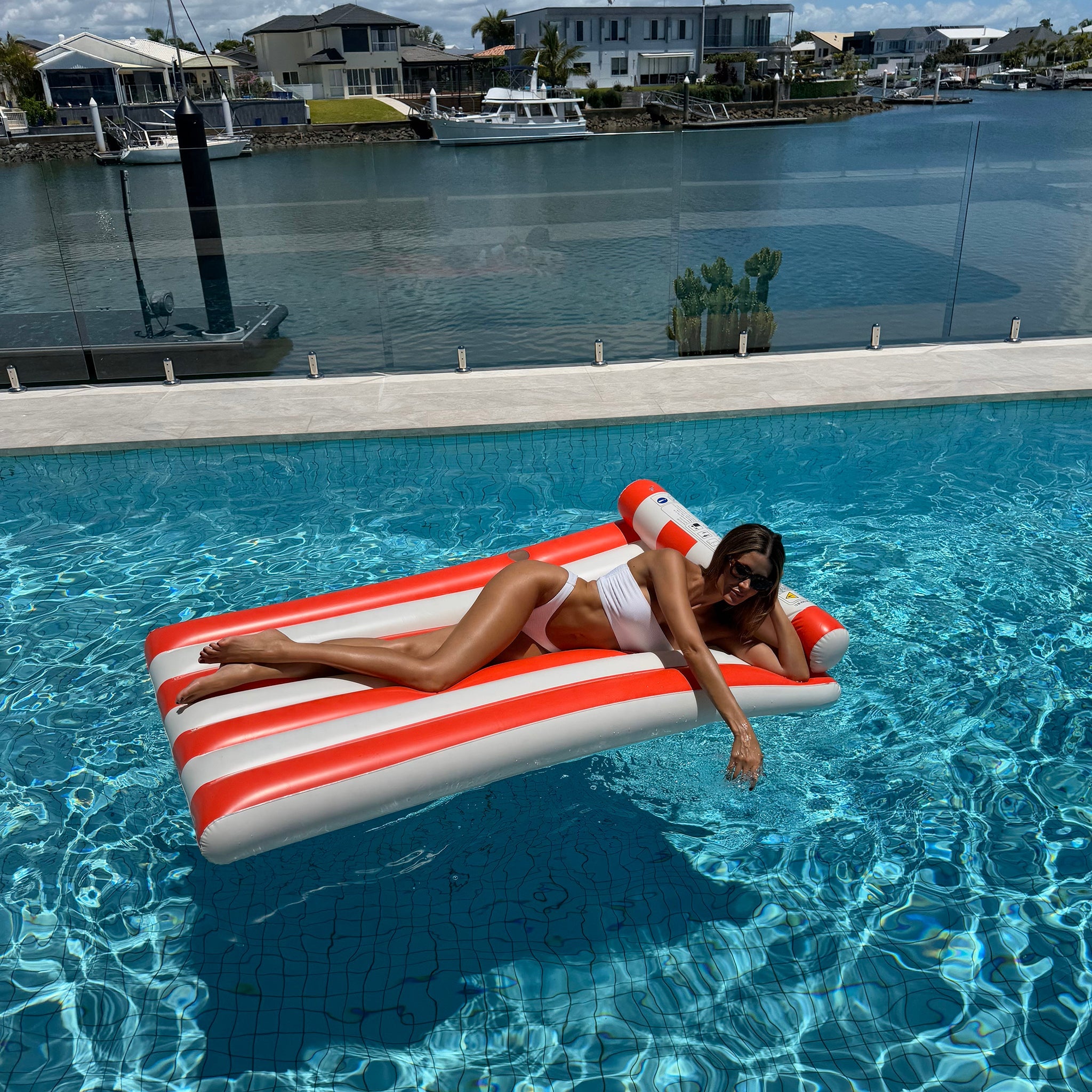Sunnylife Luxe Lilo - Red - Pool Floats