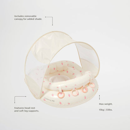 SUNNYLiFE Interactive Baby Float - Strawberry Sunshine - Kids Pool Floats