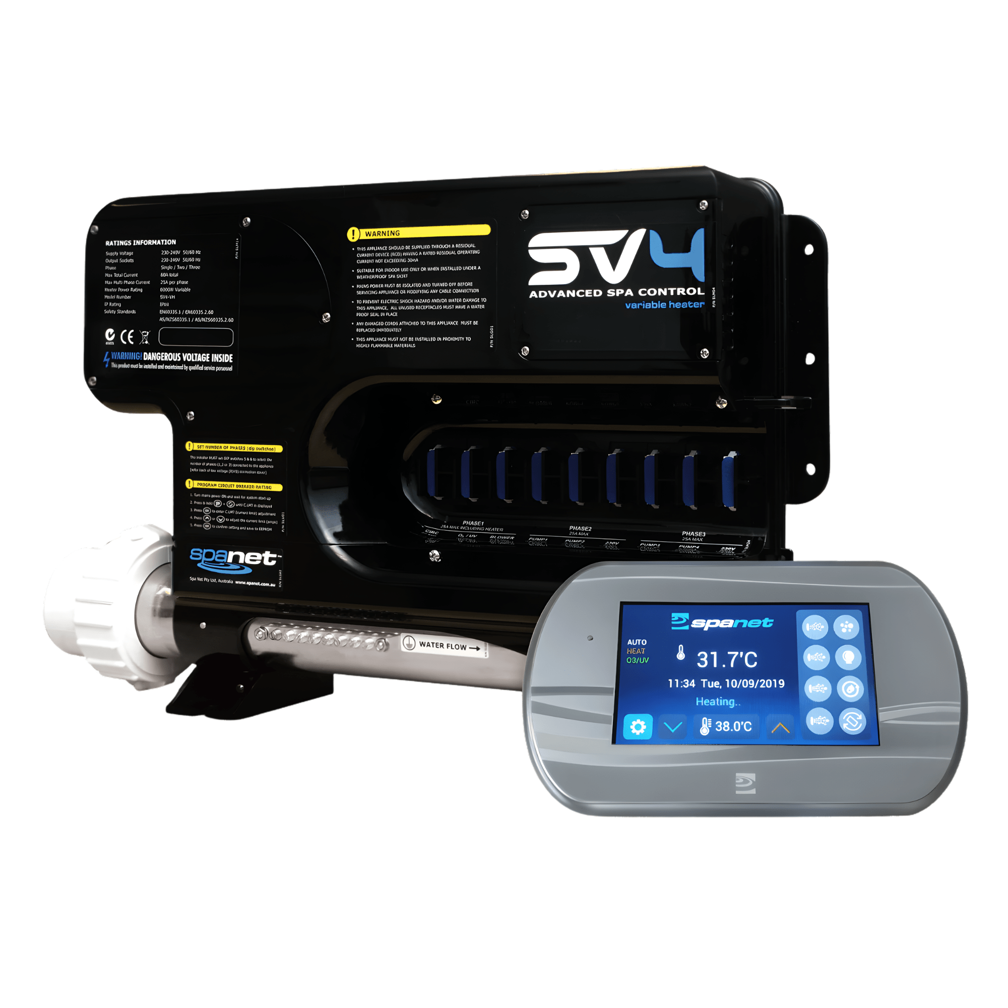 SpaNET SV4 - VH Spa Control & SVT43 Touchpad Package - Spa Controls