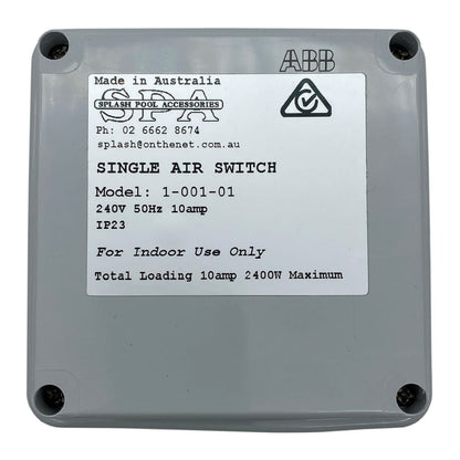 Single Outlet 10amp Air Switch Box - Air Switch Boxes