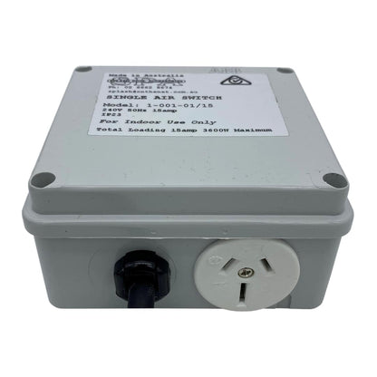 Single Outlet 15amp Air Switch Box - Air Switch Boxes