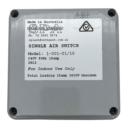 Single Outlet 15amp Air Switch Box - Air Switch Boxes