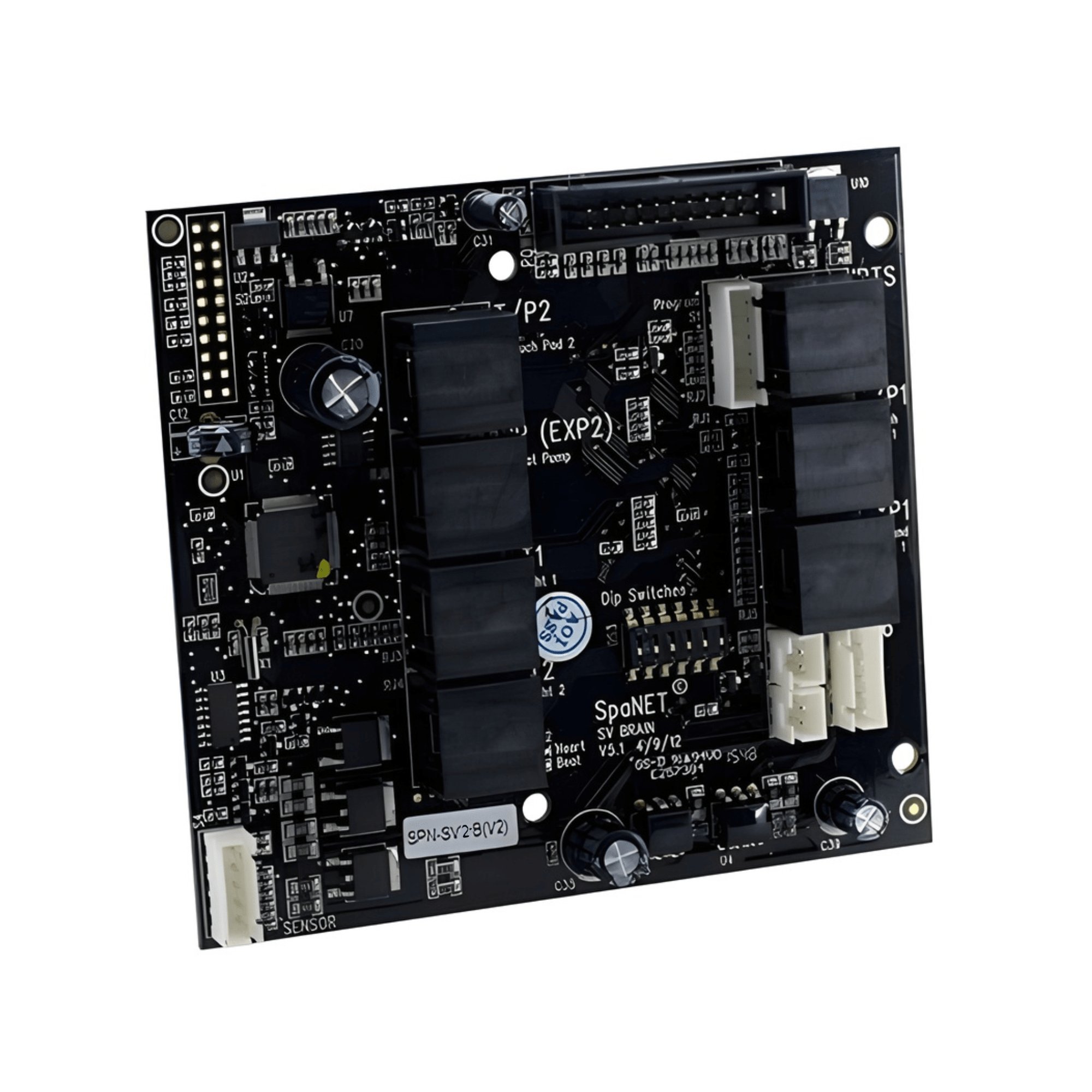SpaNET SV2 (V2) 12v Brain PCBA - Spa Spare Parts