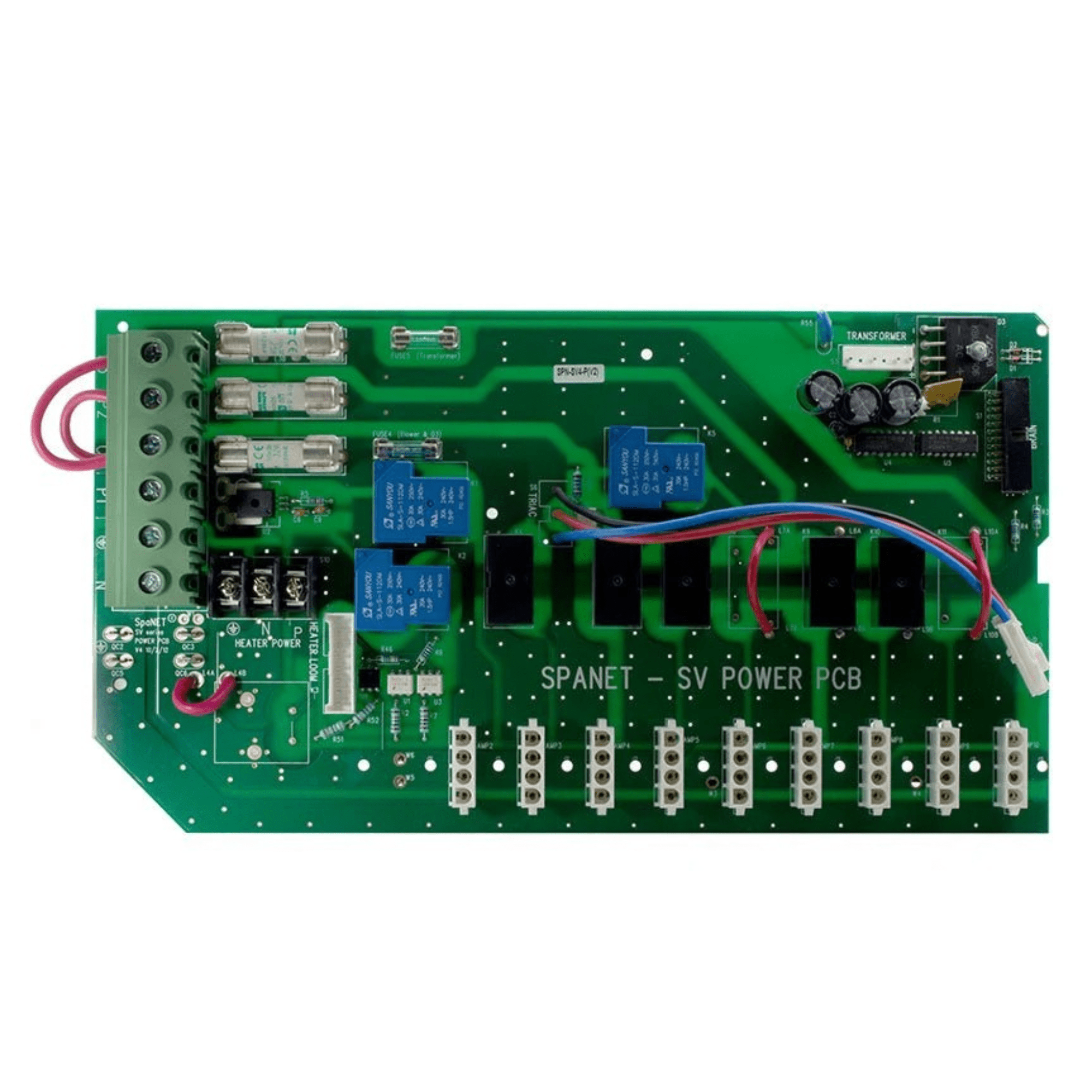 SpaNET SV4 (V2) 240v Power PCBA - Spa Spare Parts