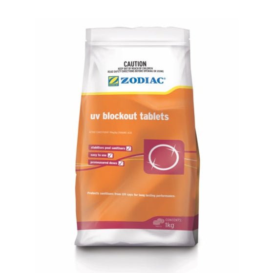 Zodiac UV Blockout Tablets 1kg - Chemical Maintenance