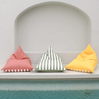 Mooi Living Outdoor Reversible Triangles - Outdoor Bean Bag