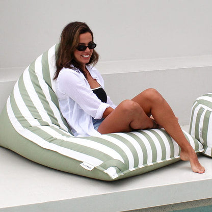 Mooi Living Outdoor Reversible Triangles - Outdoor Bean Bag