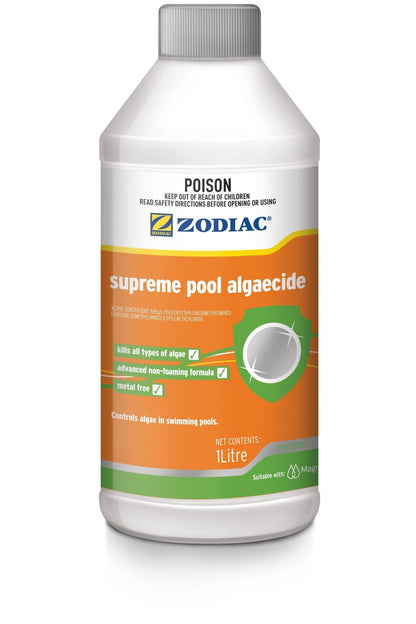 Zodiac Supreme Pool Algaecide 1L - Chemical Maintenance