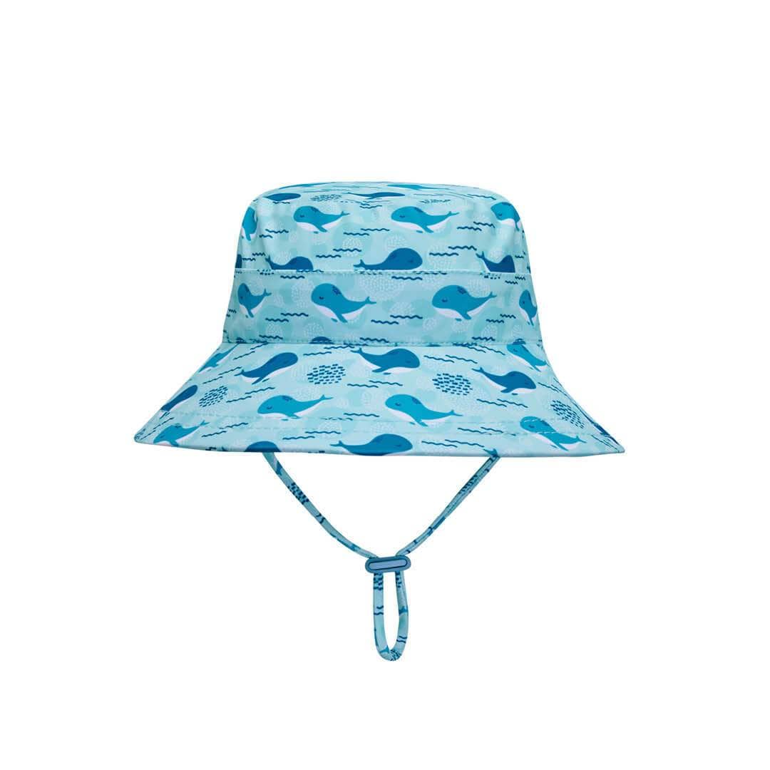 Kids Swim Bucket Hat - Whale Print - Laguna Lifestyle
