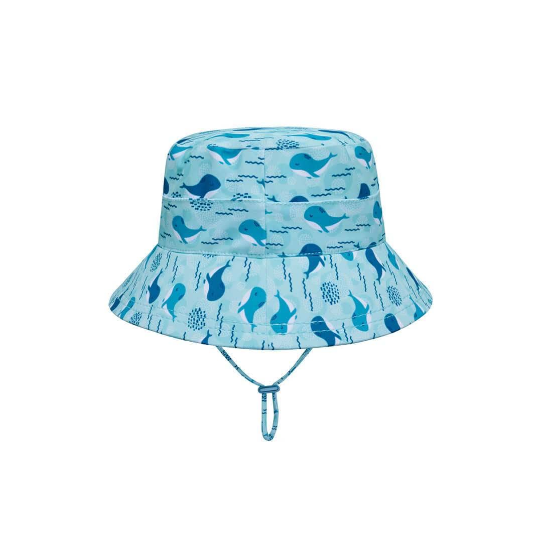 Kids Swim Bucket Hat - Whale Print - Laguna Lifestyle