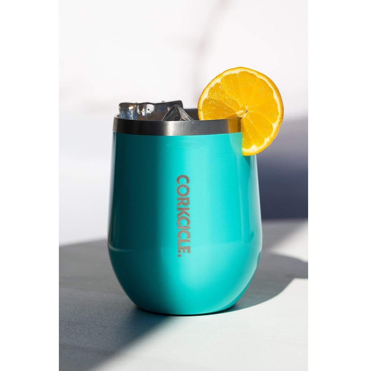 Stemless 355ml Insulated Stainless Steel Cup - Turquoise - Laguna Lifestyle