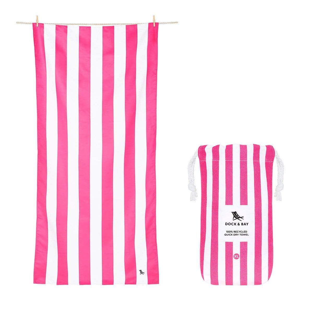 Quick Dry Towel Cabana Collection XL - Phi Phi Pink - Laguna Lifestyle
