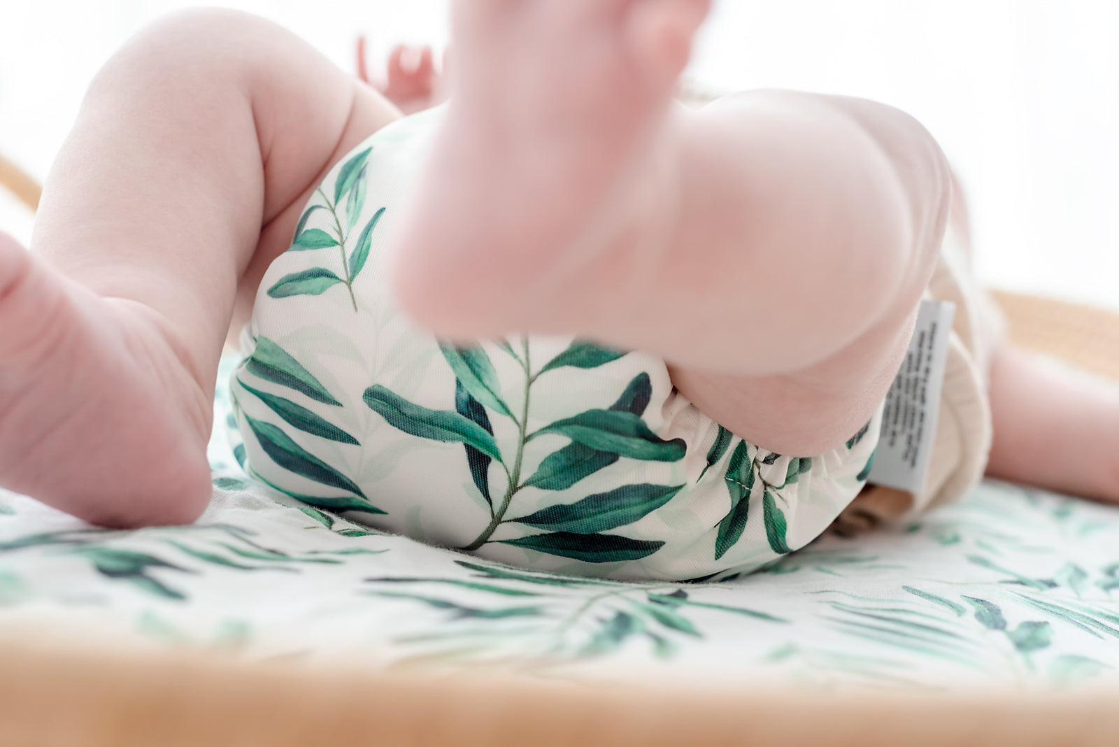 Olive Branch Swim Nappy - Snaps
