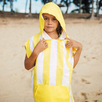Kids Poncho Hooded Towel Mini Cabana Collection - Boracay Yellow - Laguna Lifestyle