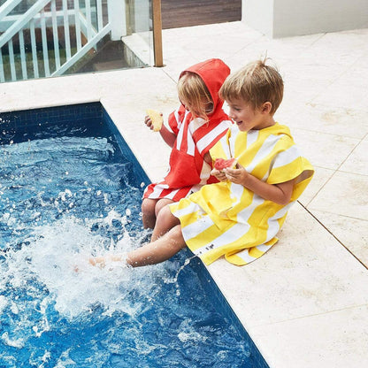 Kids Poncho Hooded Towel Mini Cabana Collection - Boracay Yellow - Laguna Lifestyle
