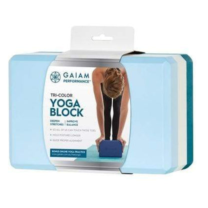 Gaiam Performance Tricolour Yoga Block - Laguna Lifestyle