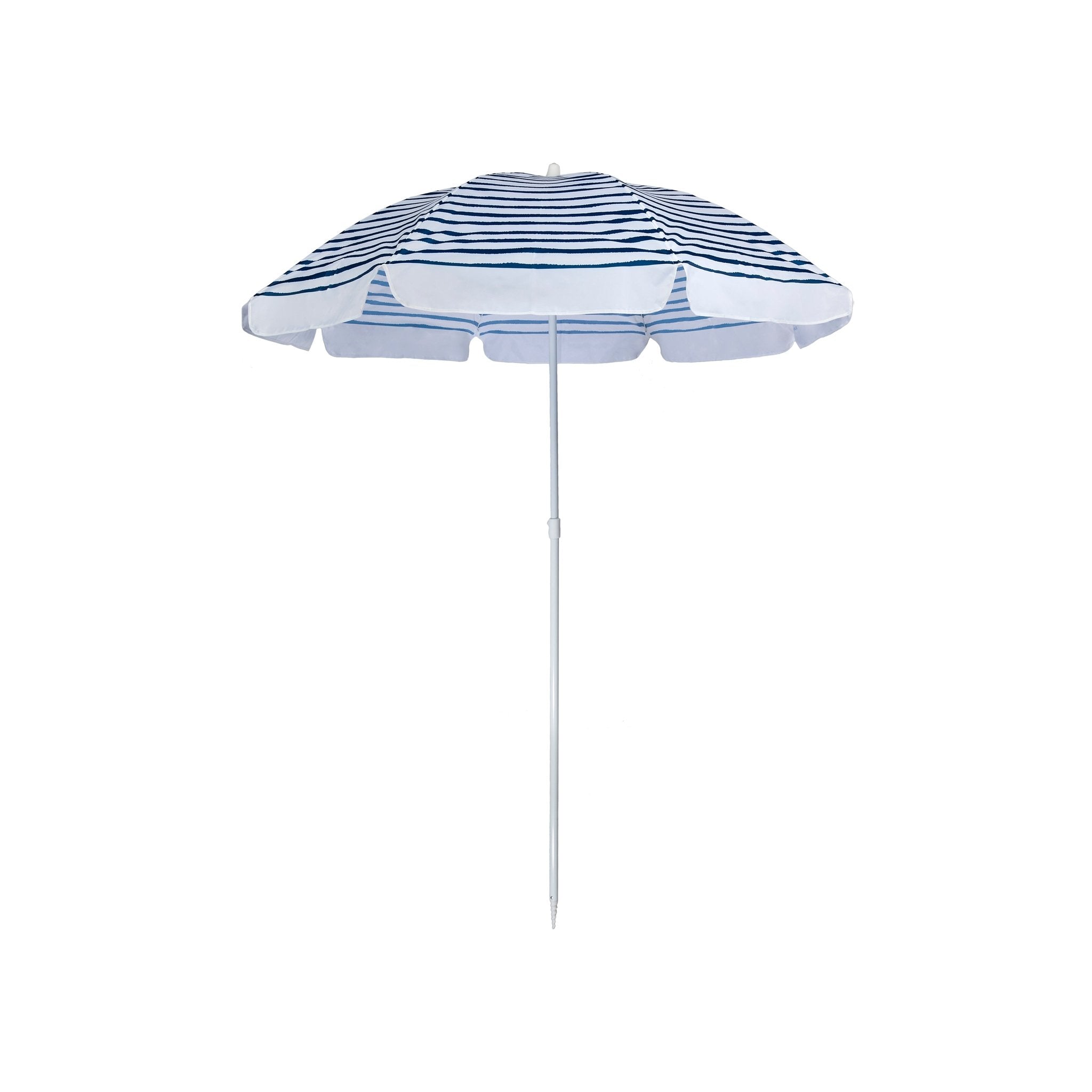 Blue Stripe Beach Umbrella - 