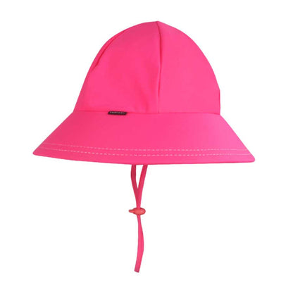 Kids Swim Ponytail Bucket Hat - Candy Pink - Laguna Lifestyle