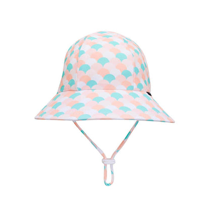 Kids Swim Ponytail Bucket Hat - Ariel - Laguna Lifestyle