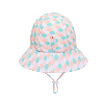 Kids Swim Ponytail Bucket Hat - Ariel - Laguna Lifestyle