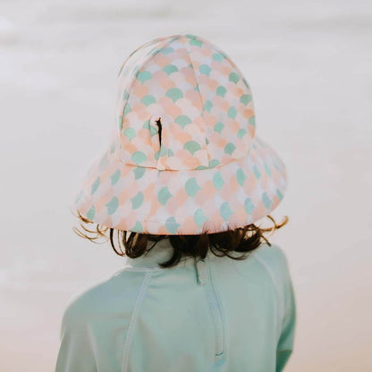 Kids Swim Ponytail Bucket Hat - Ariel - Laguna Lifestyle