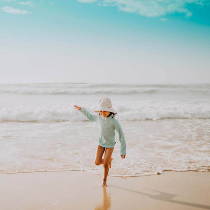 Kids Swim Ponytail Bucket Hat - Ariel - Laguna Lifestyle