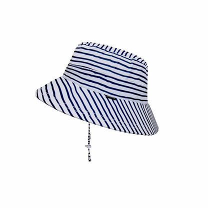 Bedhead Hat Kids Swim Bucket Hat - Navy Stripe