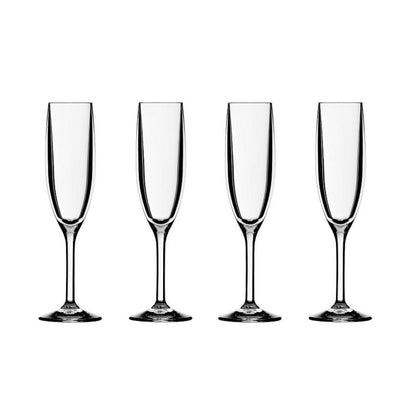Champagne Flute 4 piece Set - Shatterproof - Champagne Glass