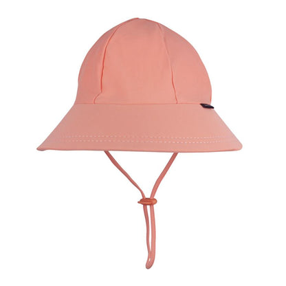 Kids Swim Ponytail Bucket Hat - Peach - Laguna Lifestyle