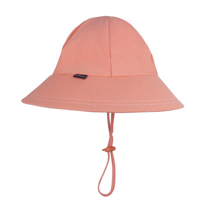 Kids Swim Ponytail Bucket Hat - Peach - Laguna Lifestyle
