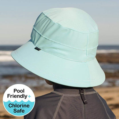 Kids Swim Bucket Hat - Aqua - Laguna Lifestyle