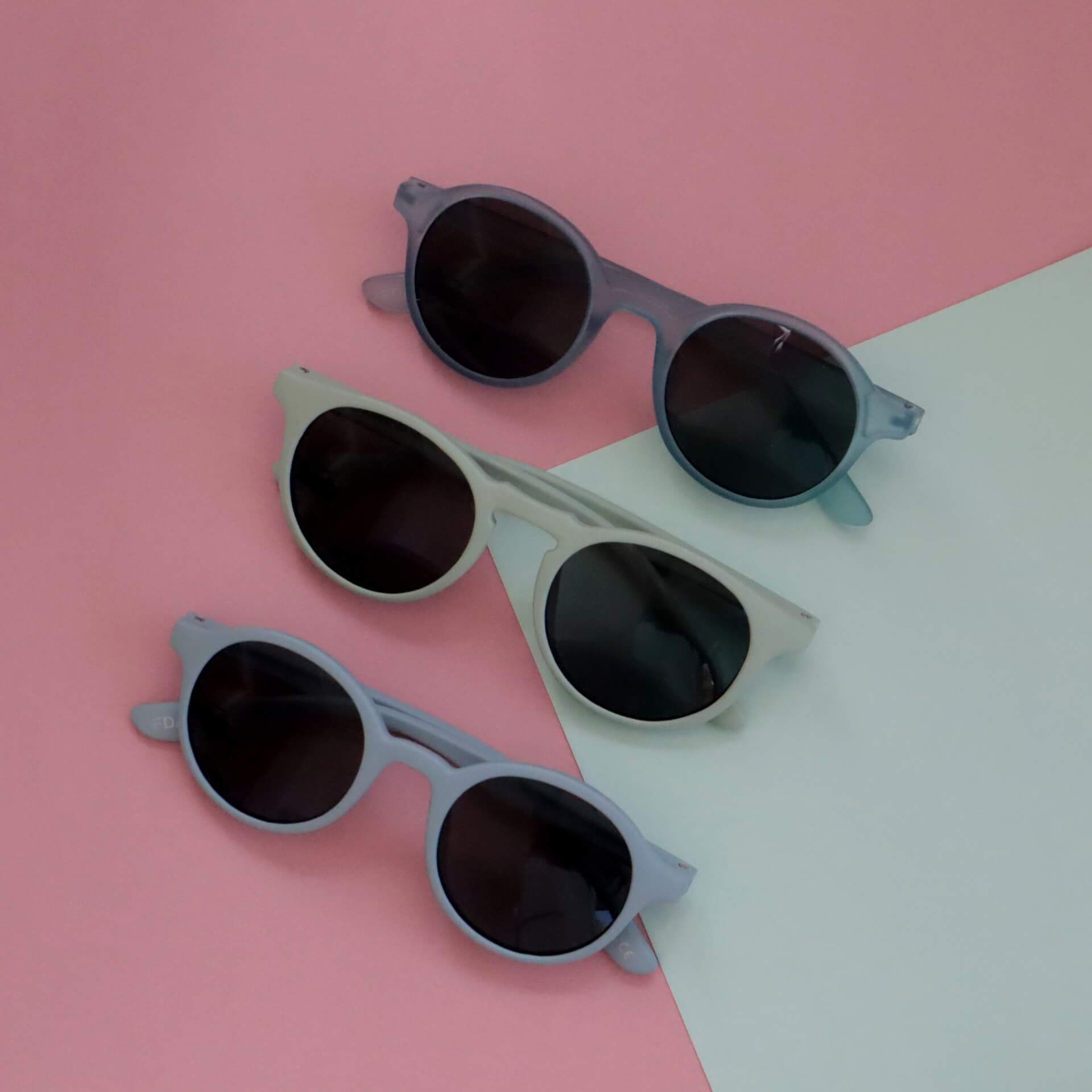 Kids Super Flexible Classic Sunglasses - Dusty Blue - Laguna Lifestyle