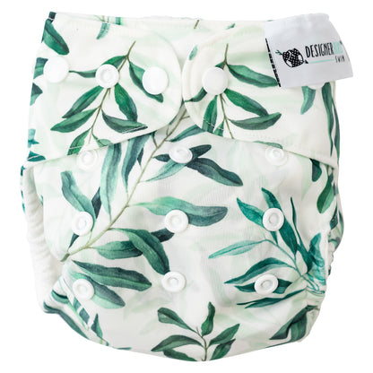Olive Branch Swim Nappy - Snaps